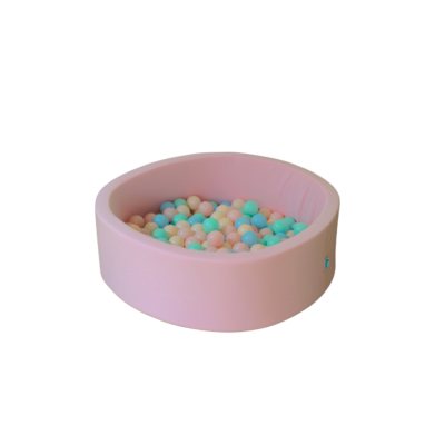Riababy Soft Rounded Ball Pit with 200 Pastel Balls