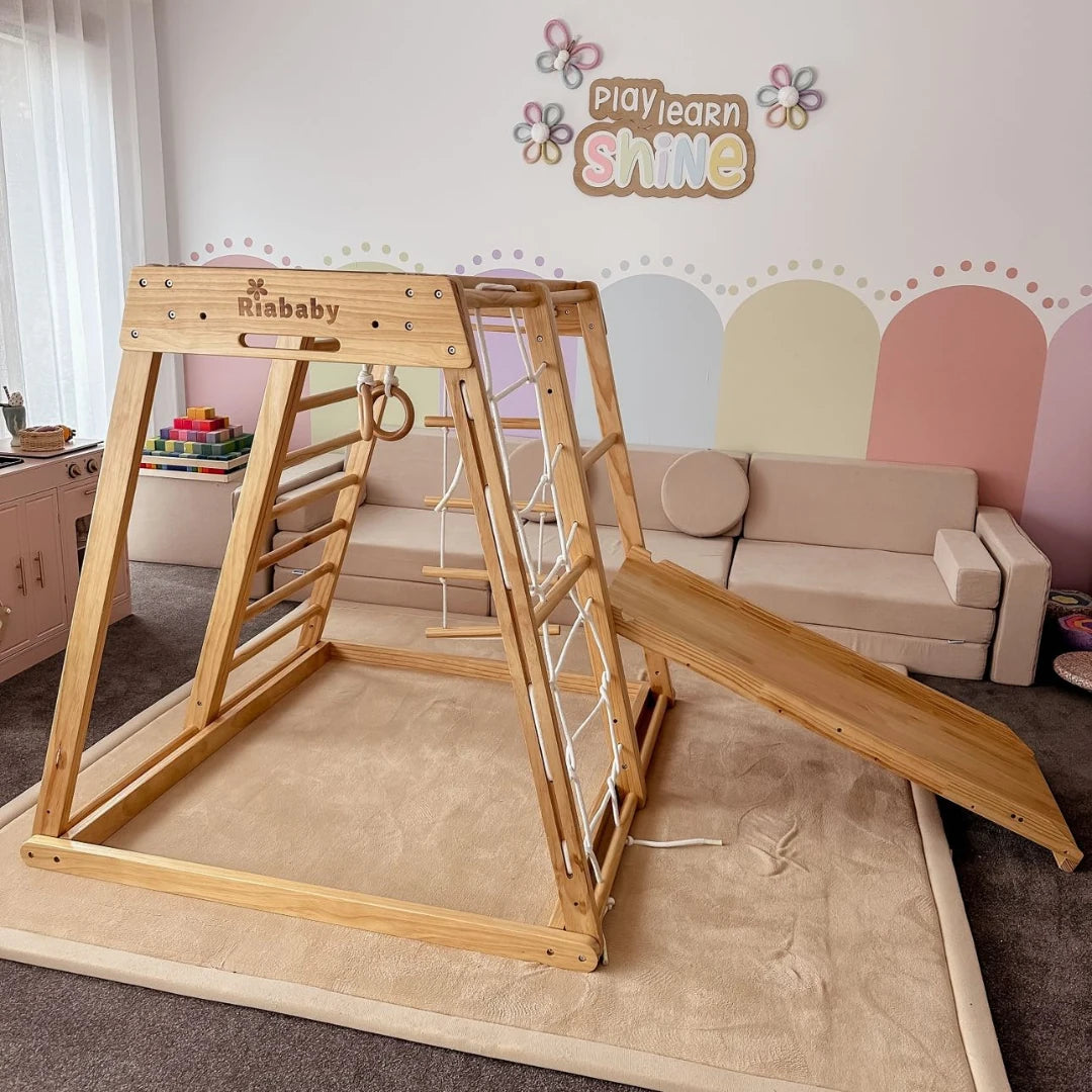 Pinewood Kangaroo in a family playroom alongside a sofa and rug