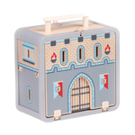 Wooden Castle play set with cannons and castle pieces
