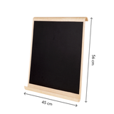 Double-sided magnetic drawing board dimension diagram showing approximately 56 cm height and 45 cm width