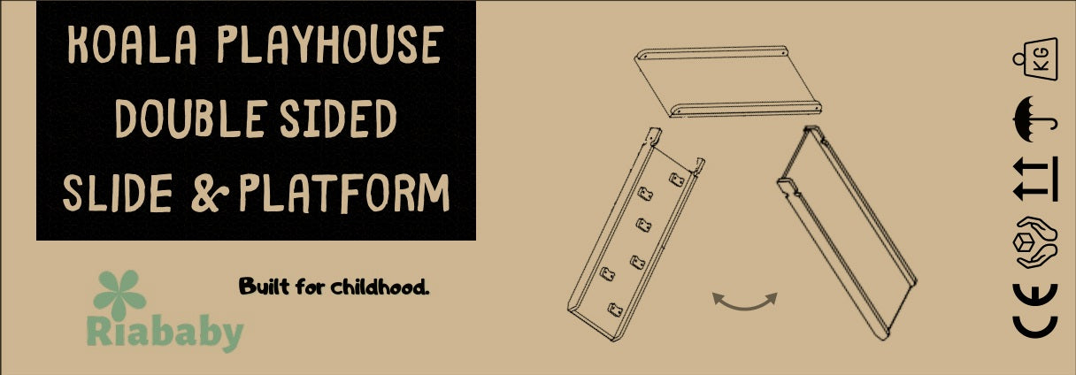 Koala Playhouse slide and platform kraft carton