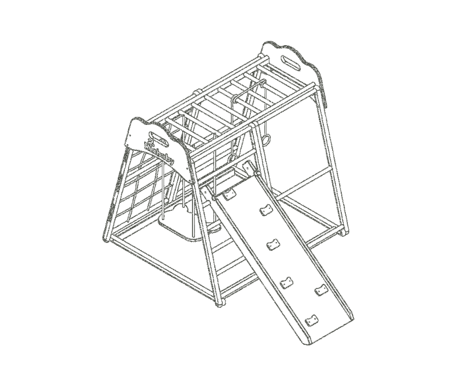Koala Playhouse climbing-side layout