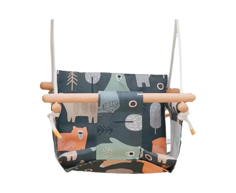 Cushioned baby swing product