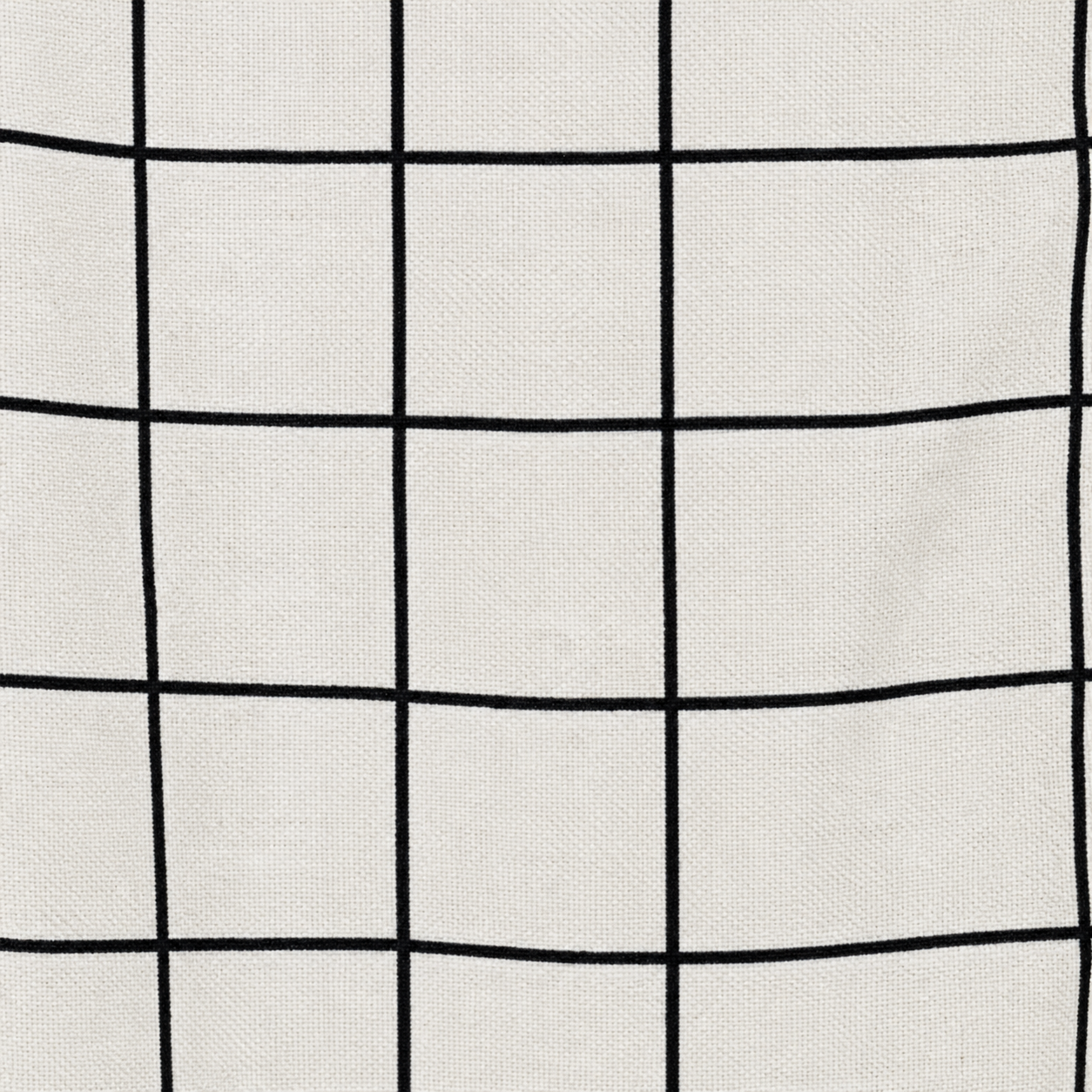 Black & white grid fabric