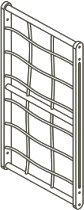Pre-assembled rope-net panel