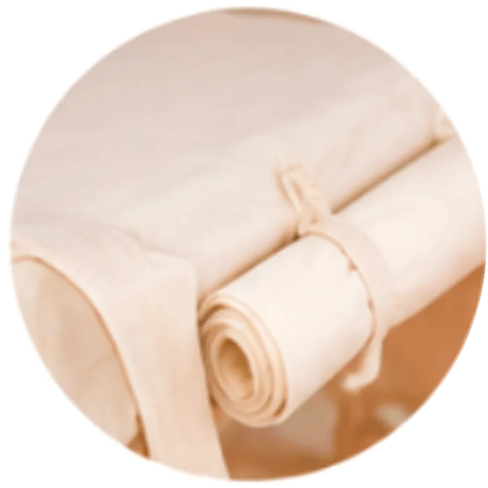 Riababy Tent panel rolled and tied back